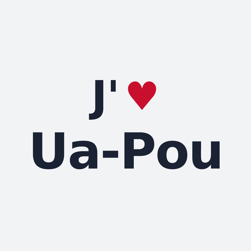 Poster personnalisé Ua-Pou — design J'aime Ua-Pou