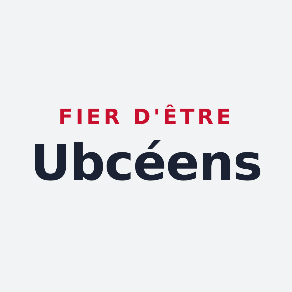 Poster « Fier d'être Ubcéens » — design pour Ubexy