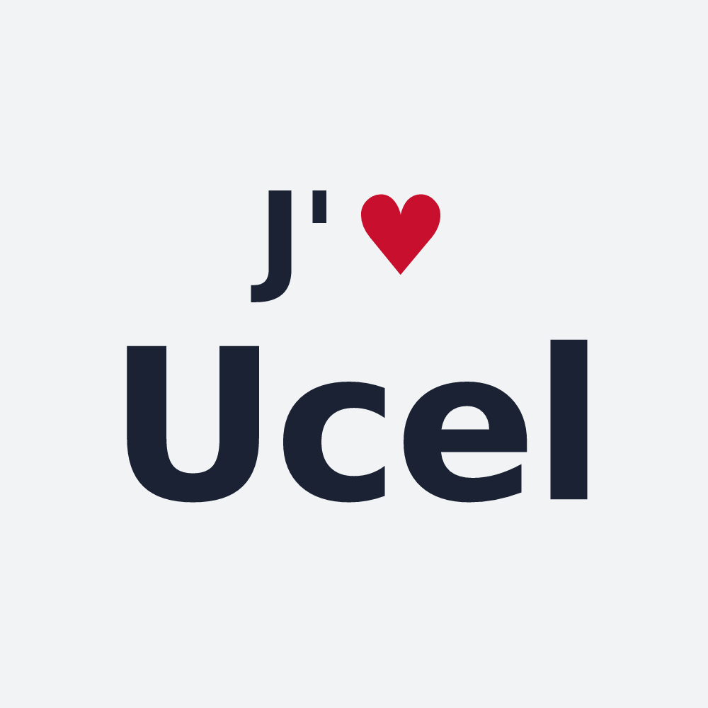Poster personnalisé Ucel — design J'aime Ucel