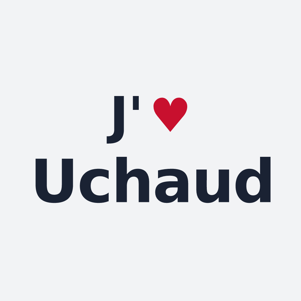 Poster personnalisé Uchaud — design J'aime Uchaud