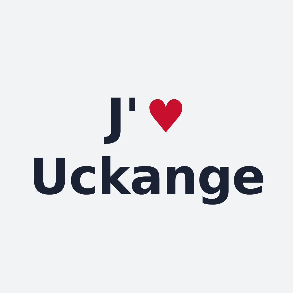 Poster personnalisé Uckange — design J'aime Uckange