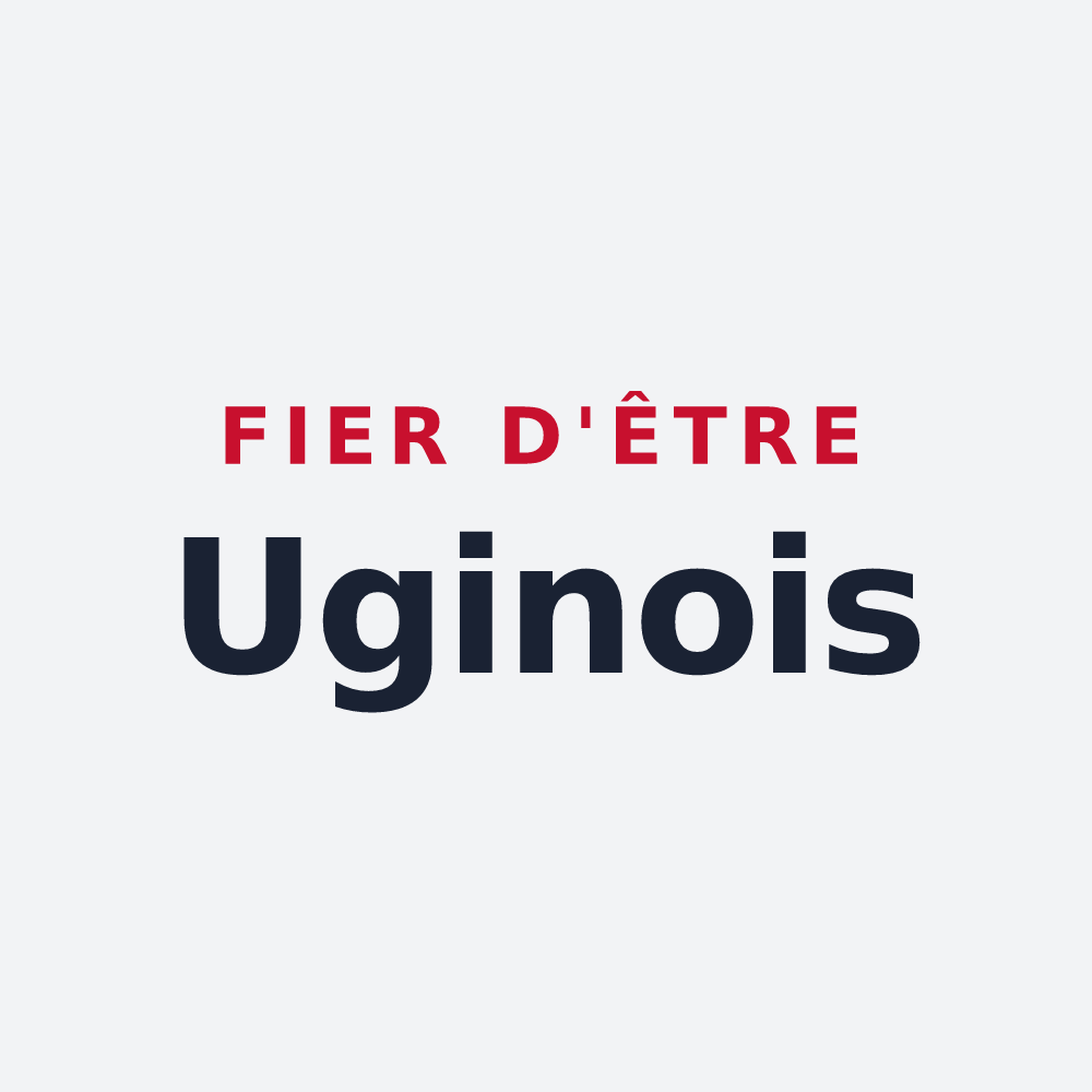 Poster « Fier d'être Uginois » — design pour Ugine