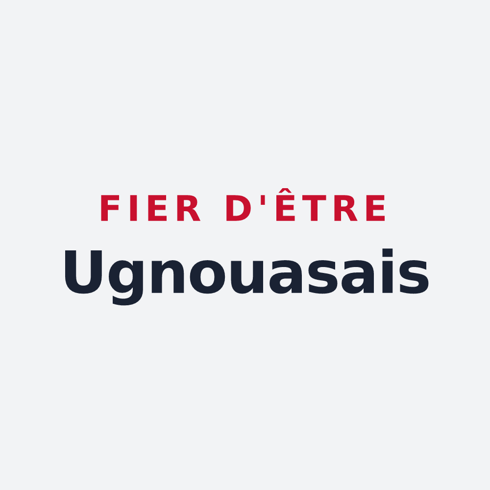 Poster « Fier d'être Ugnouasais » — design pour Ugnouas