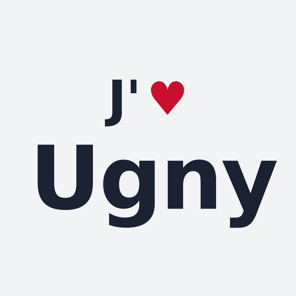 Poster personnalisé Ugny — design J'aime Ugny