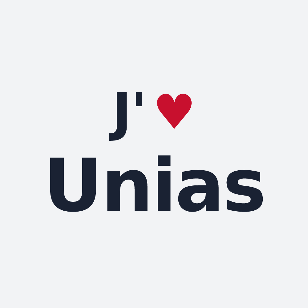 Poster personnalisé Unias — design J'aime Unias