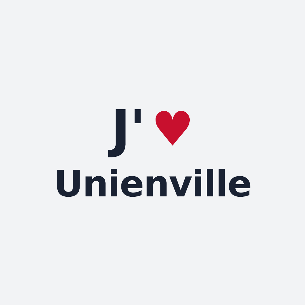 Poster personnalisé Unienville — design J'aime Unienville