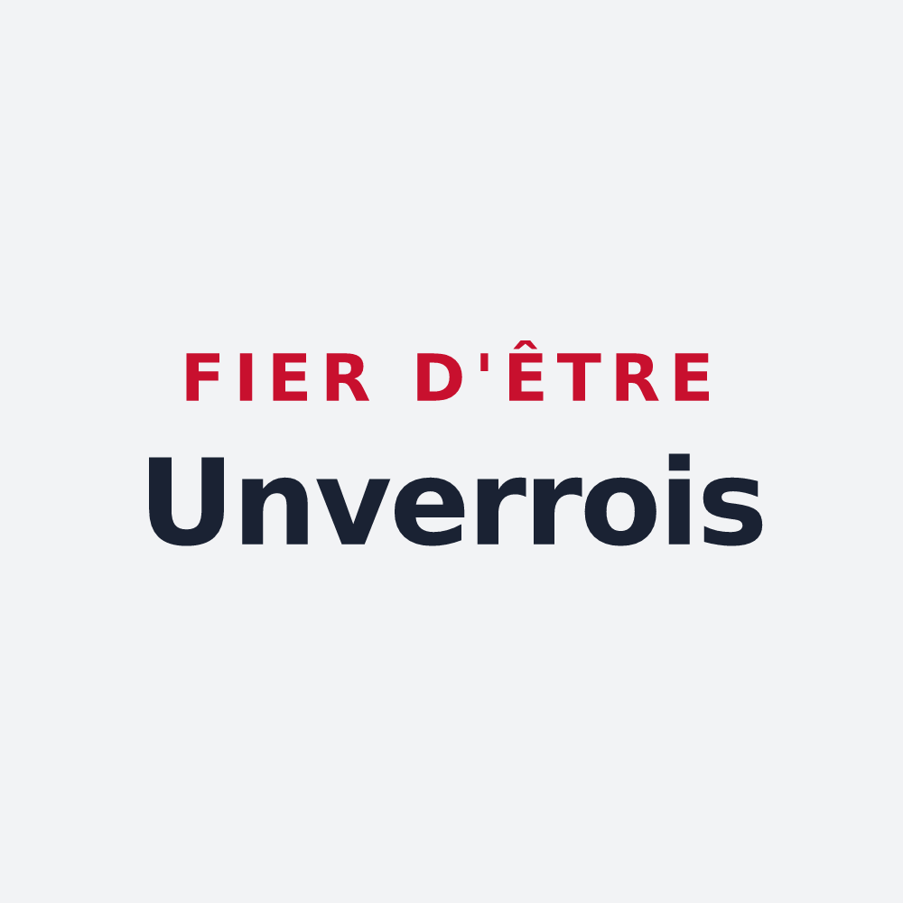 Poster « Fier d'être Unverrois » — design pour Unverre