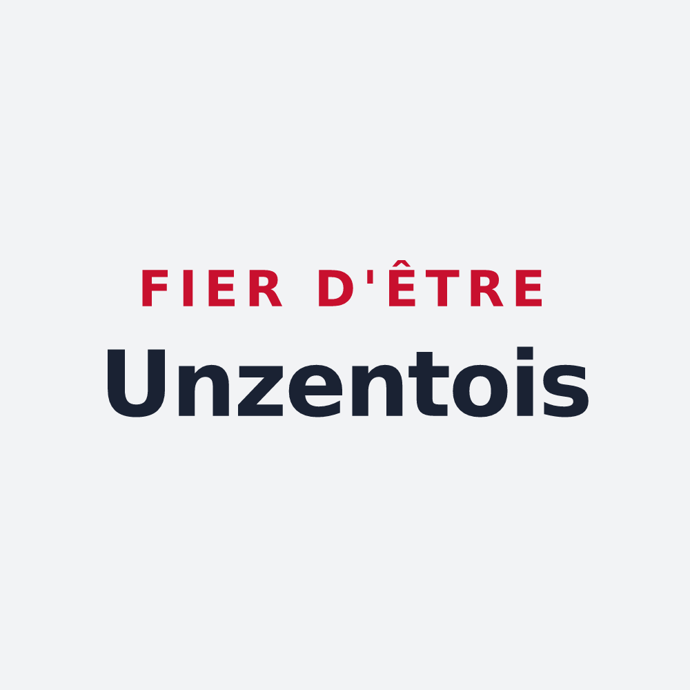 Poster « Fier d'être Unzentois » — design pour Unzent