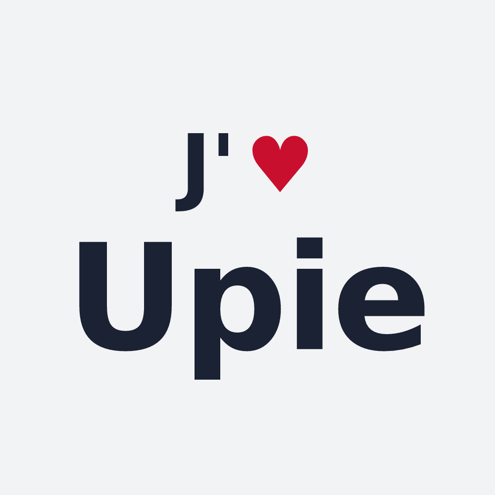 Poster personnalisé Upie — design J'aime Upie