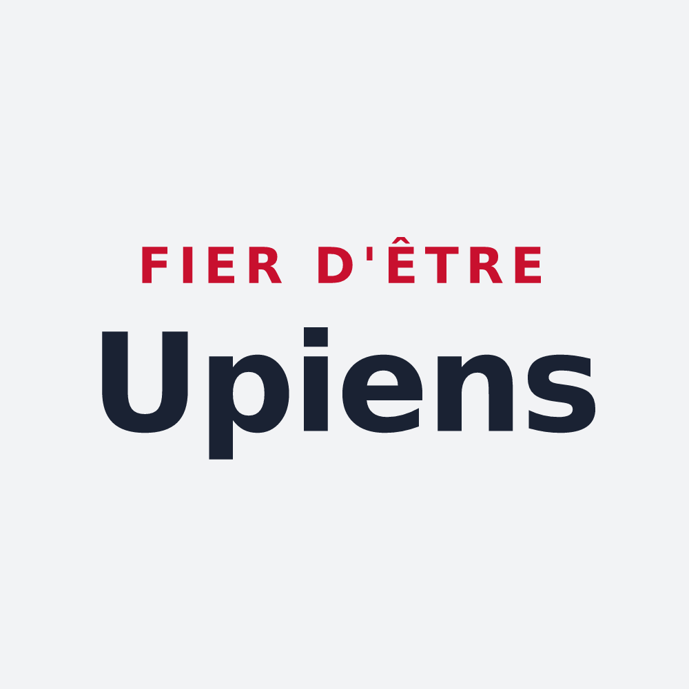 Poster « Fier d'être Upiens » — design pour Upie