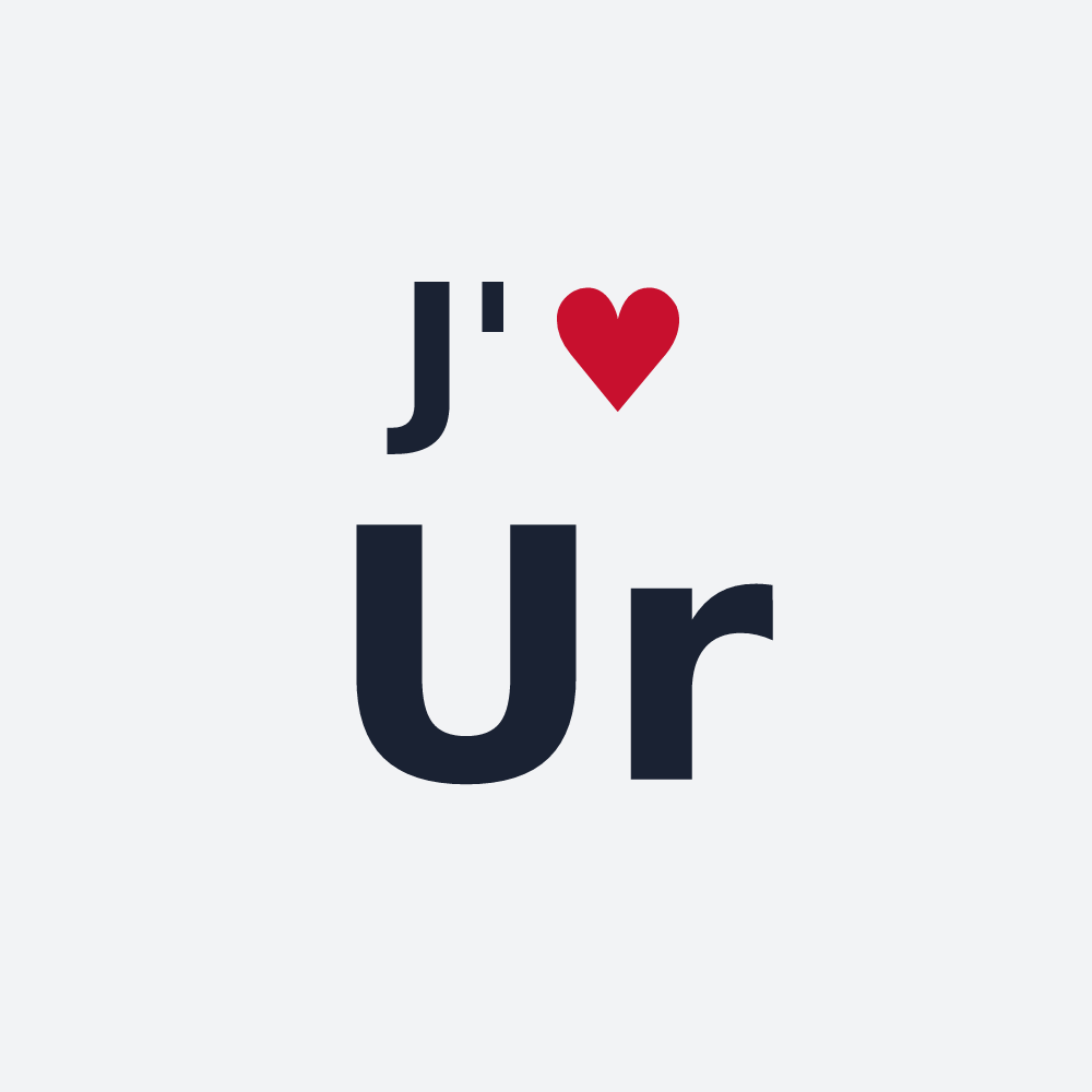 Poster personnalisé Ur — design J'aime Ur