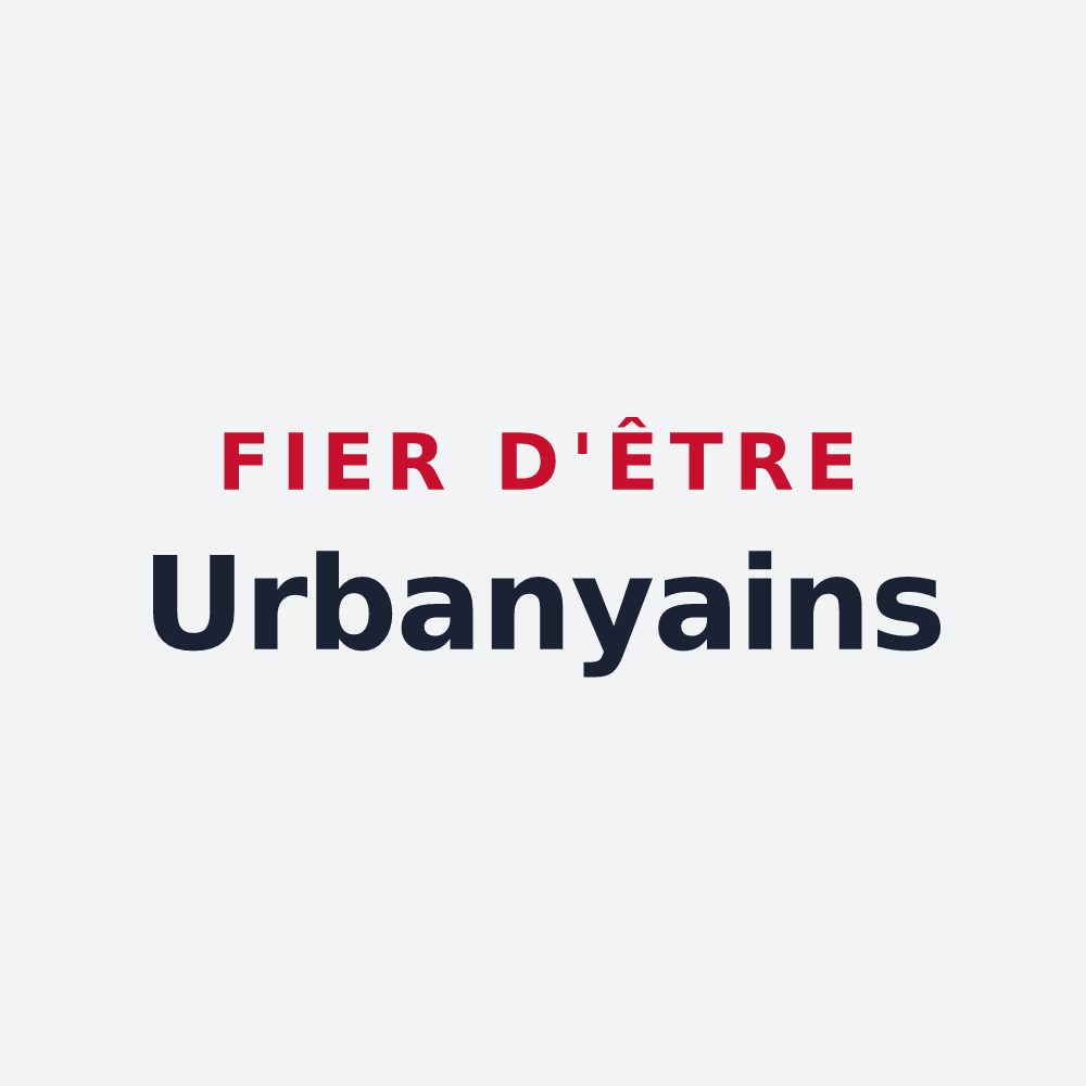 Poster « Fier d'être Urbanyains » — design pour Urbanya