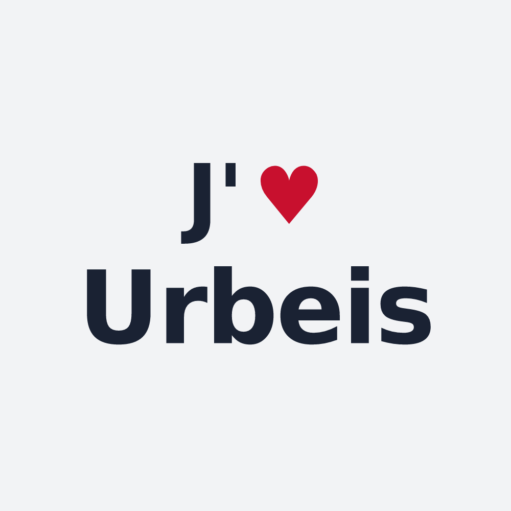 Poster personnalisé Urbeis — design J'aime Urbeis