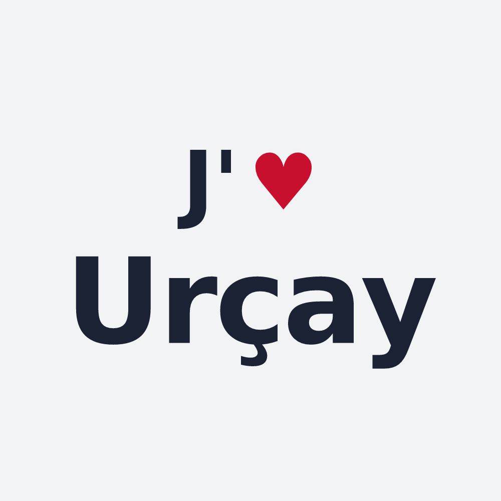 Poster personnalisé Urçay — design J'aime Urçay