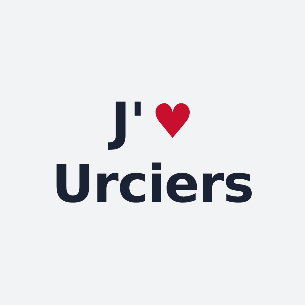 Poster personnalisé Urciers — design J'aime Urciers