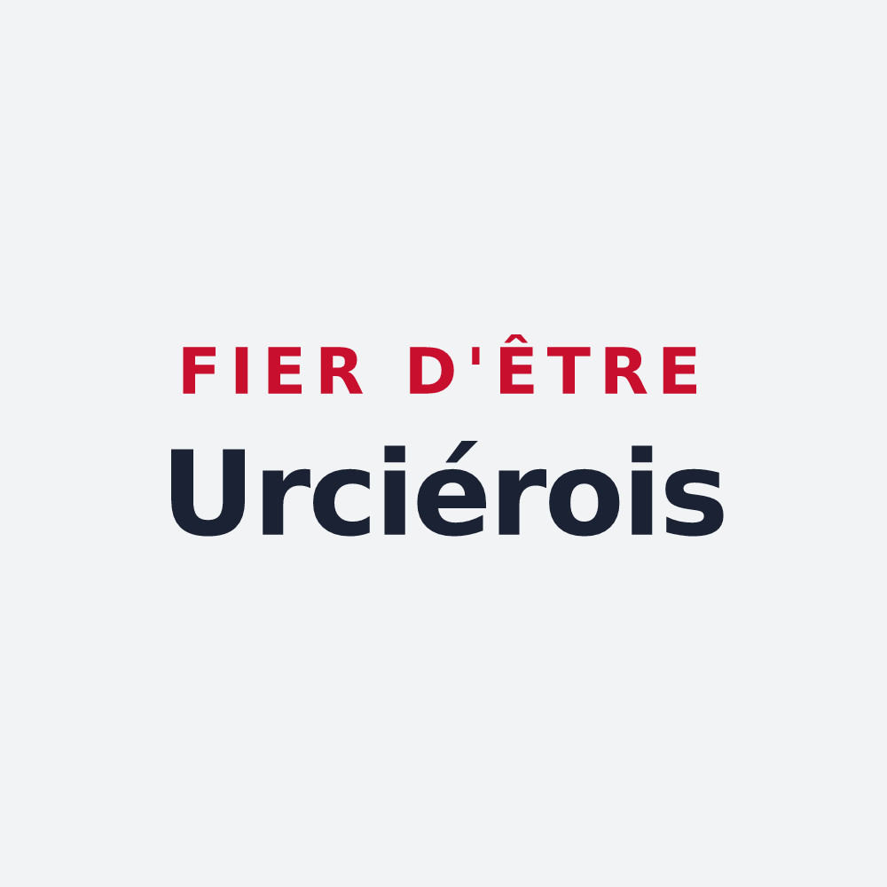 Poster « Fier d'être Urciérois » — design pour Urciers