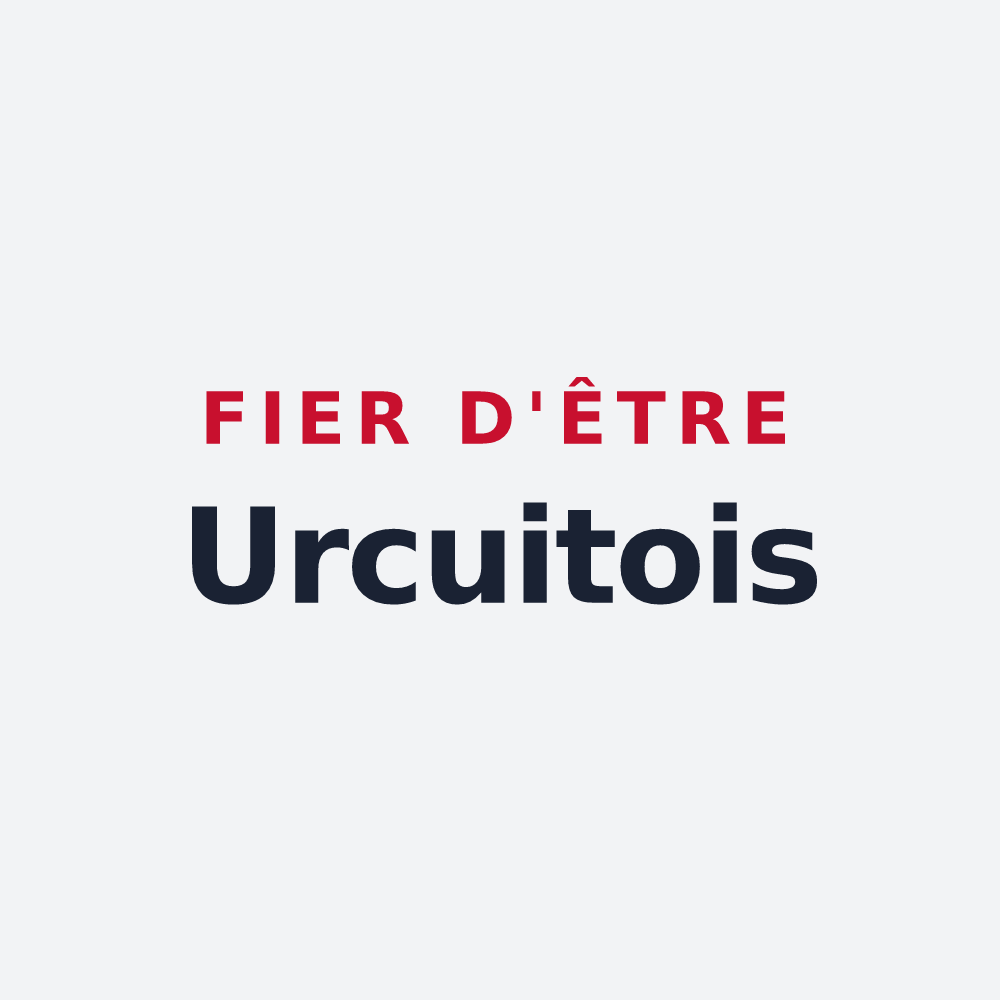Poster « Fier d'être Urcuitois » — design pour Urcuit