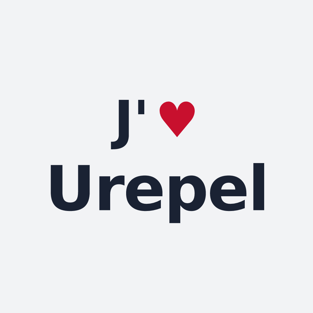 Poster personnalisé Urepel — design J'aime Urepel