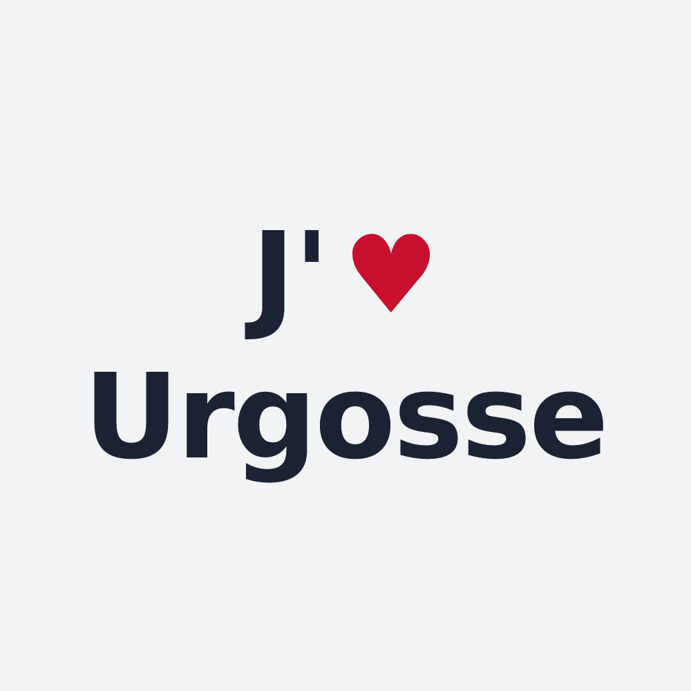 Poster personnalisé Urgosse — design J'aime Urgosse