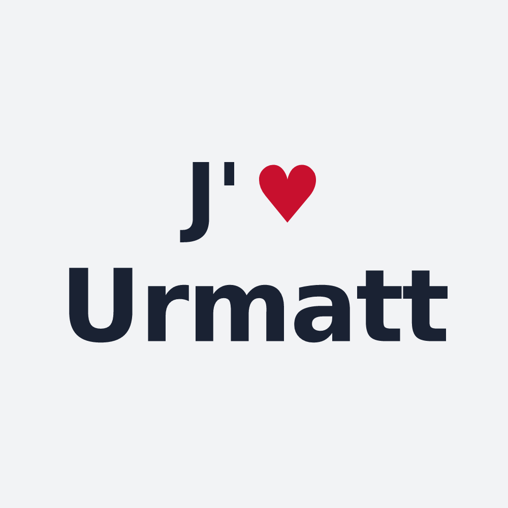 Poster personnalisé Urmatt — design J'aime Urmatt