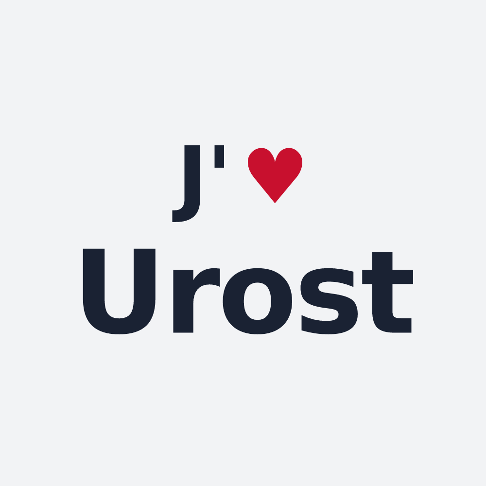 Poster personnalisé Urost — design J'aime Urost
