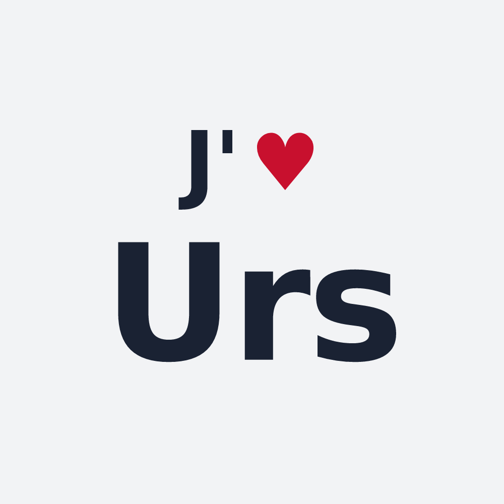Poster personnalisé Urs — design J'aime Urs