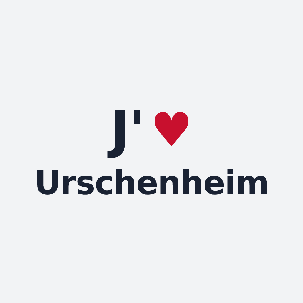 Poster personnalisé Urschenheim — design J'aime Urschenheim