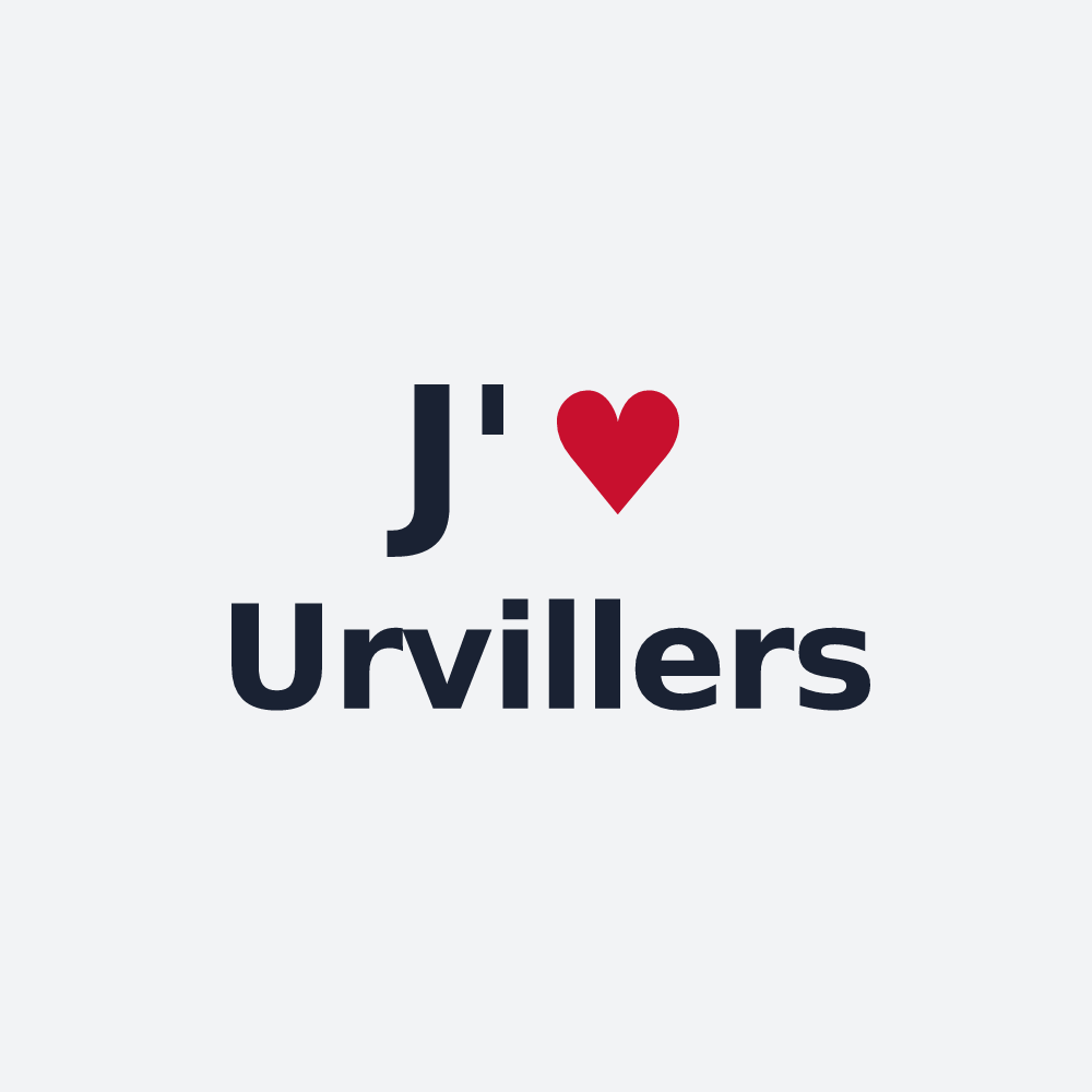 Poster personnalisé Urvillers — design J'aime Urvillers