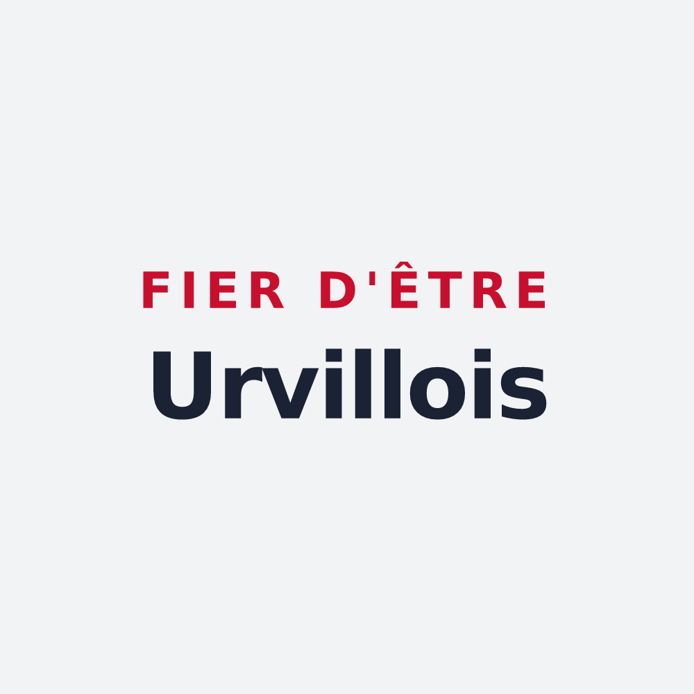 Poster « Fier d'être Urvillois » — design pour Urvillers