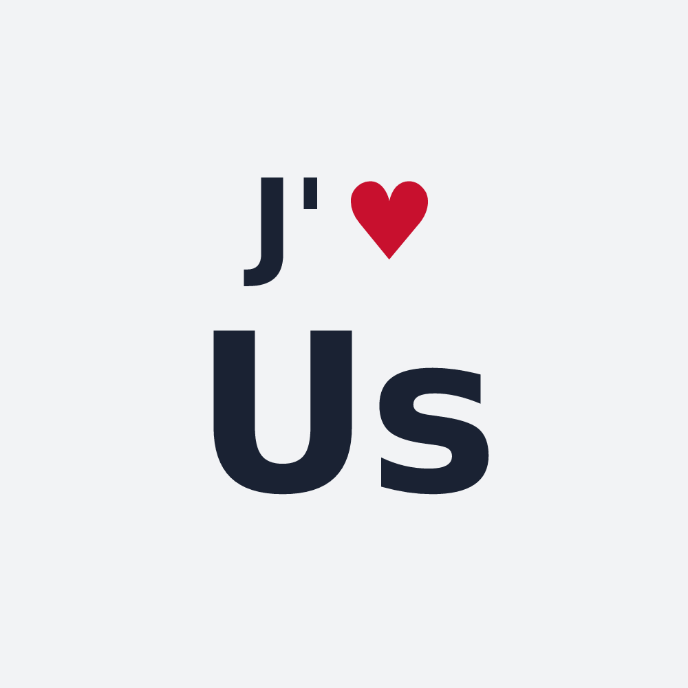 Poster personnalisé Us — design J'aime Us