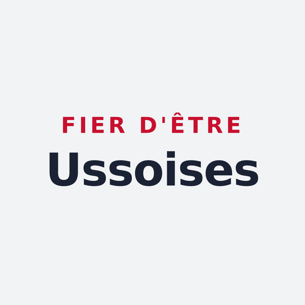 Poster « Fier d'être Ussoises » — design pour Us