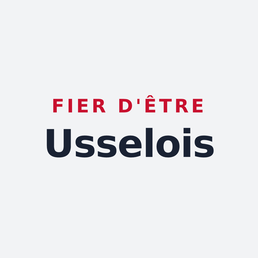 Poster « Fier d'être Usselois » — design pour Usseau