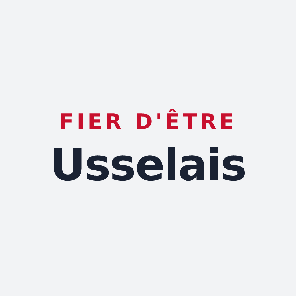 Poster « Fier d'être Usselais » — design pour Ussel