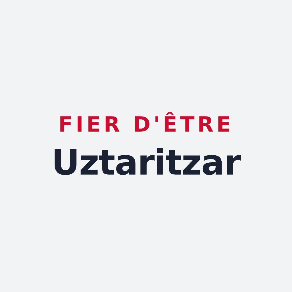 Poster « Fier d'être Uztaritzar » — design pour Ustaritz