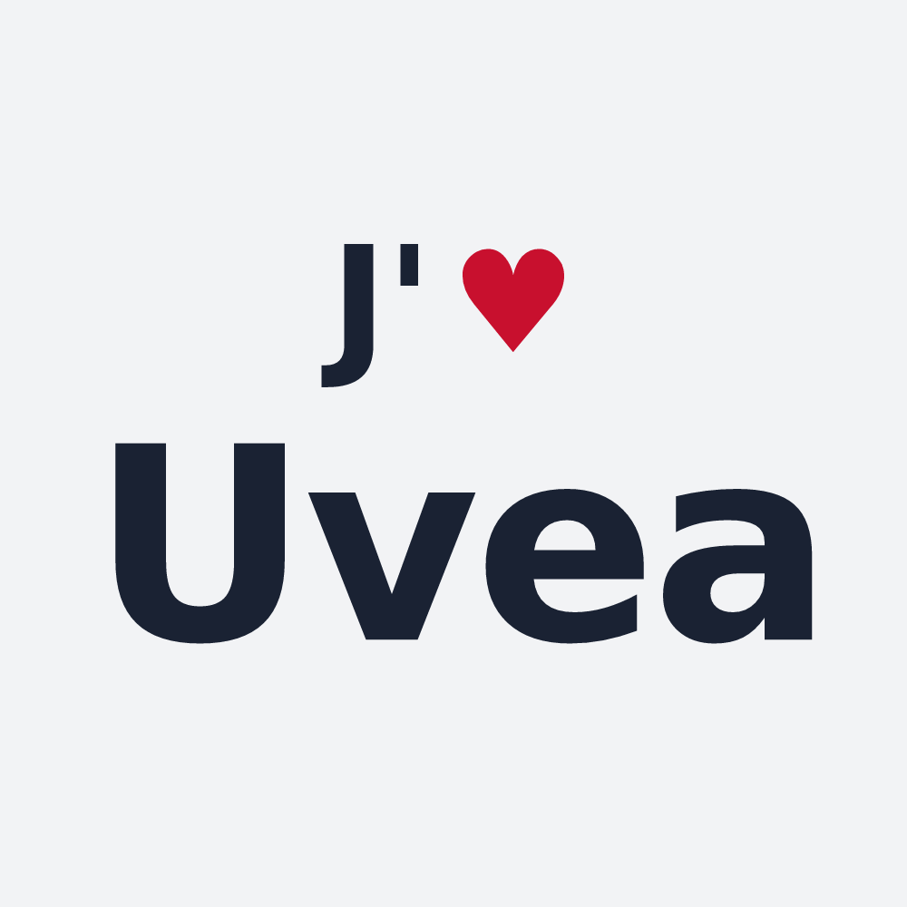 Poster personnalisé Uvea — design J'aime Uvea