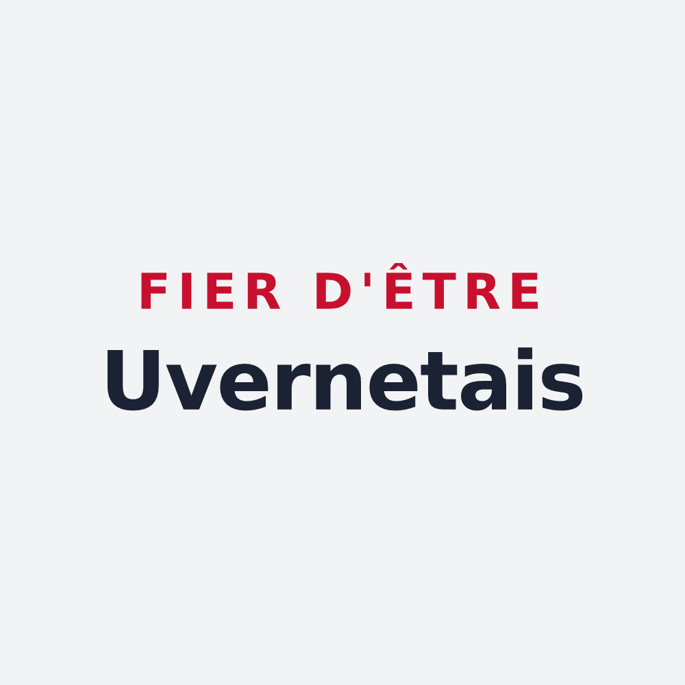 Poster « Fier d'être Uvernetais » — design pour Uvernet-Fours