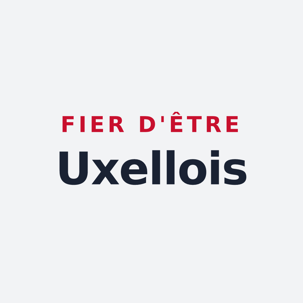 Poster « Fier d'être Uxellois » — design pour Uxeau