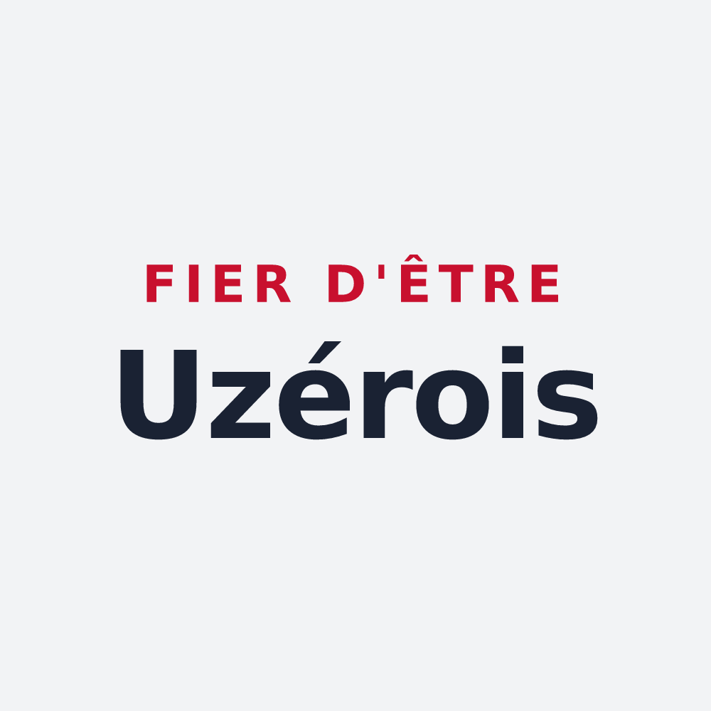 Poster « Fier d'être Uzérois » — design pour Uzer