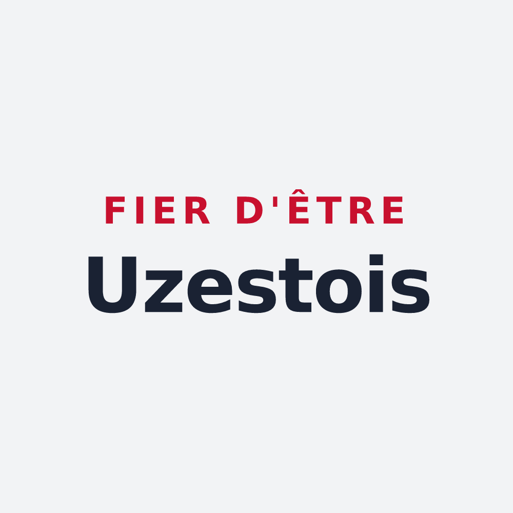 Poster « Fier d'être Uzestois » — design pour Uzeste