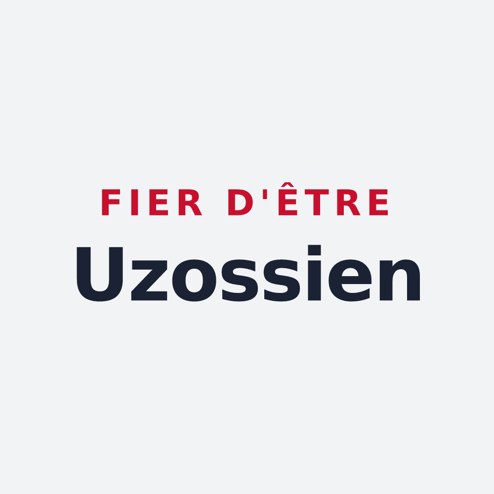 Poster « Fier d'être Uzossien » — design pour Uzos
