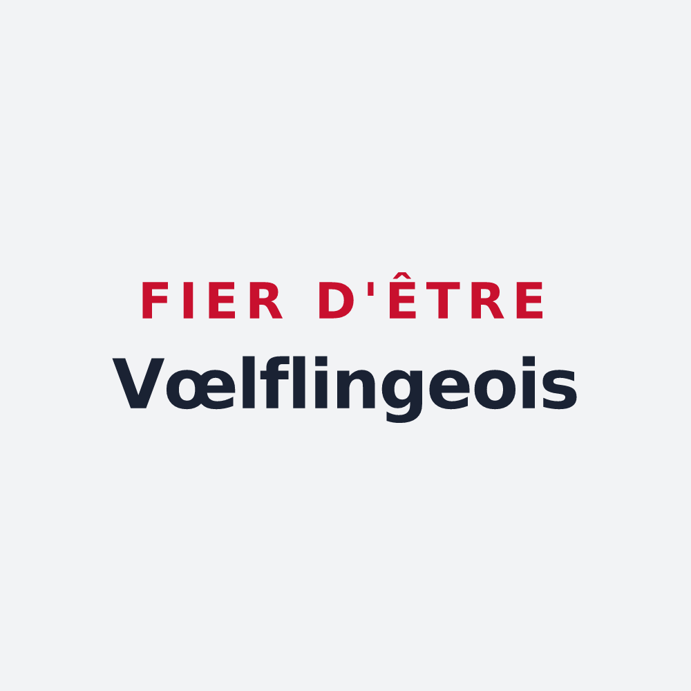 Poster « Fier d'être Vœlflingeois » — design pour Vœlfling-lès-Bouzonville