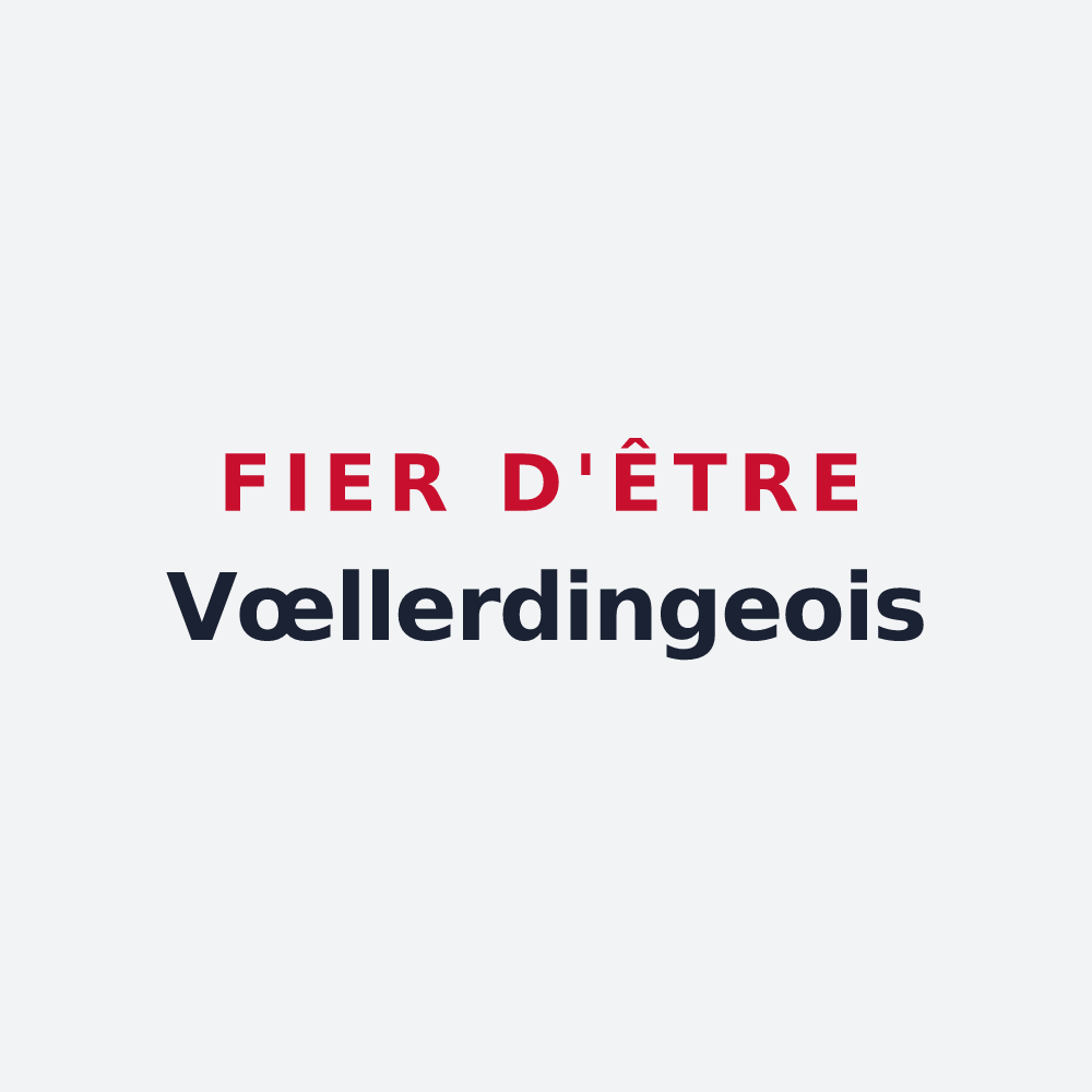 Poster « Fier d'être Vœllerdingeois » — design pour Vœllerdingen