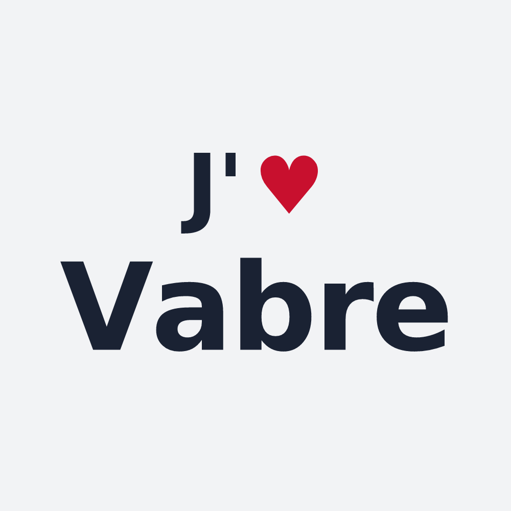 Poster personnalisé Vabre — design J'aime Vabre