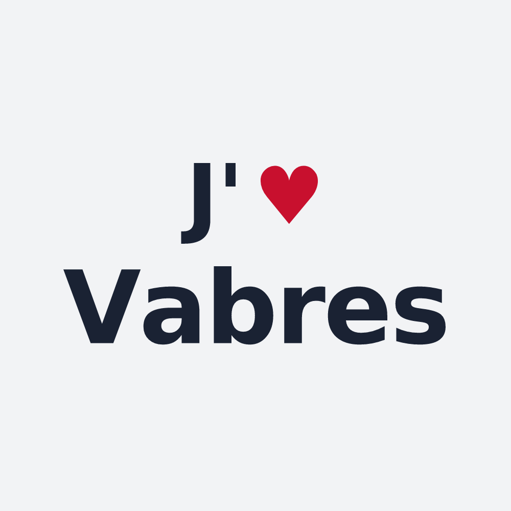 Poster personnalisé Vabres — design J'aime Vabres