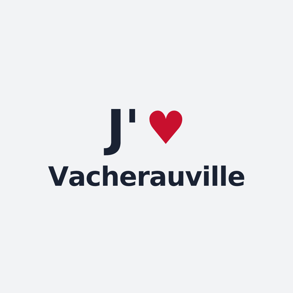 Poster personnalisé Vacherauville — design J'aime Vacherauville