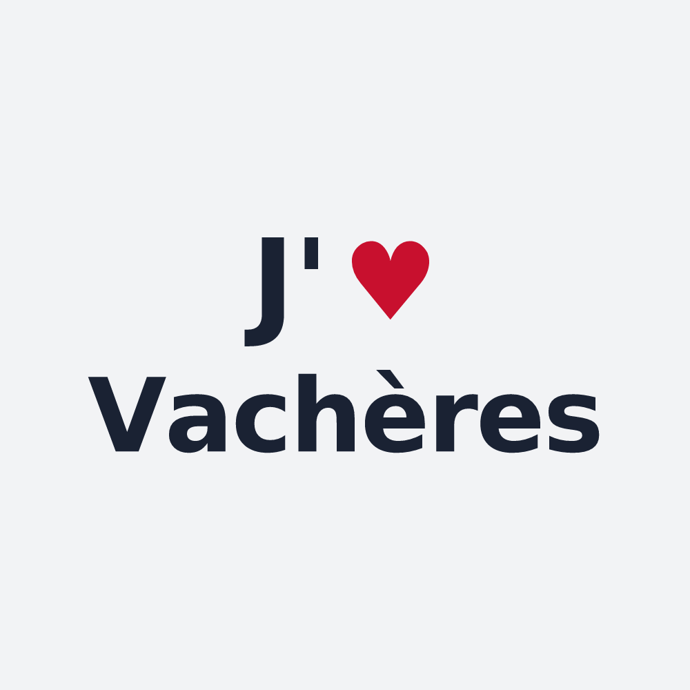 Poster personnalisé Vachères — design J'aime Vachères