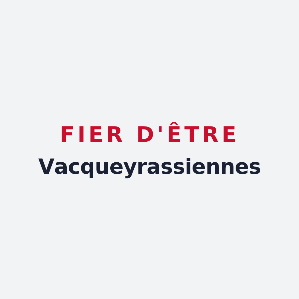 Poster « Fier d'être Vacqueyrassiennes » — design pour Vacqueyras