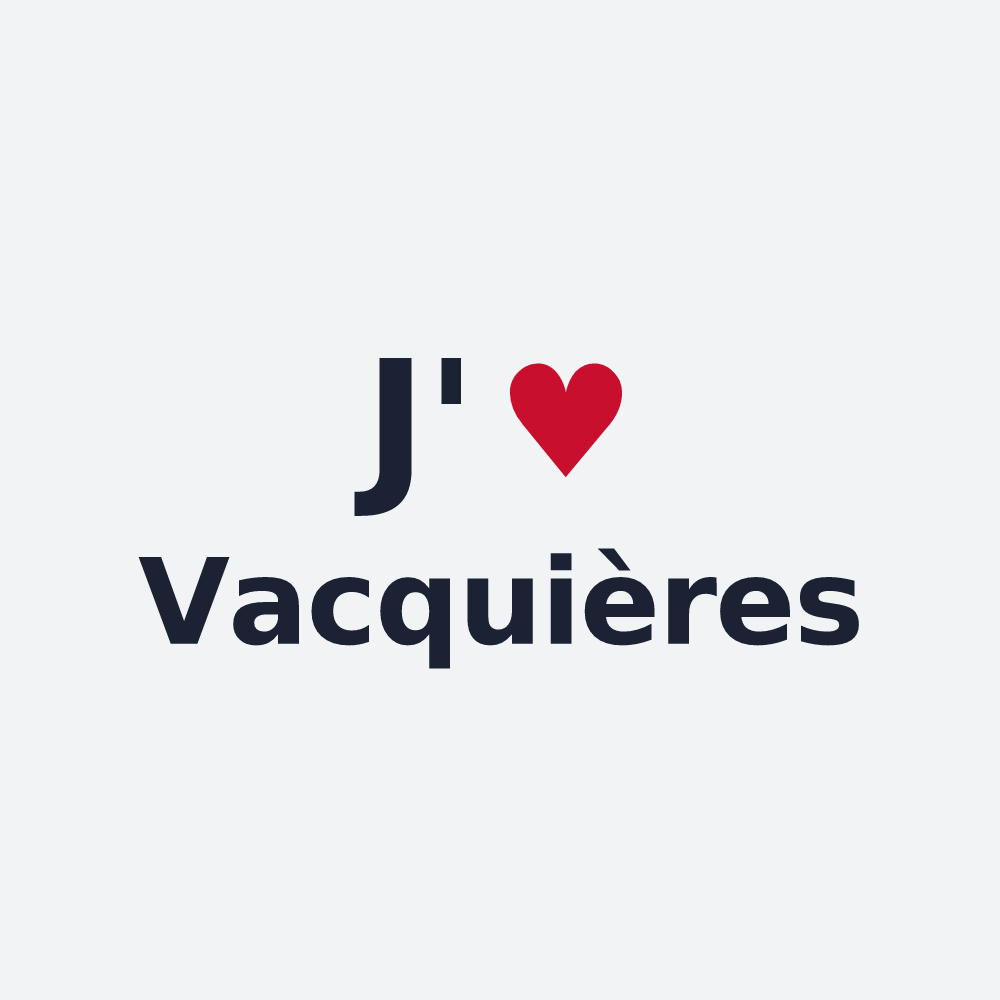 Poster personnalisé Vacquières — design J'aime Vacquières