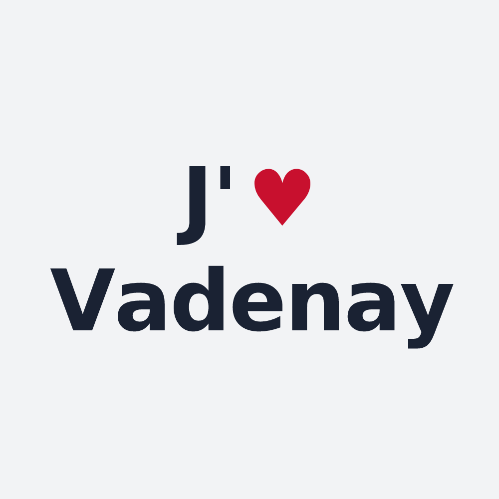 Poster personnalisé Vadenay — design J'aime Vadenay