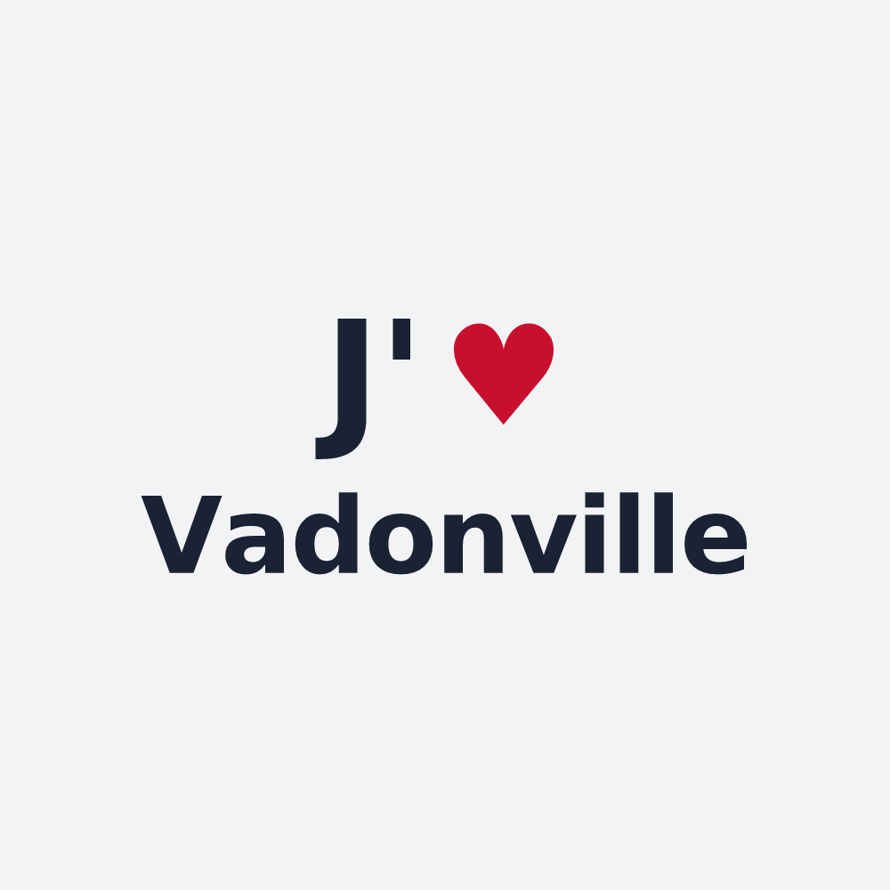 Poster personnalisé Vadonville — design J'aime Vadonville